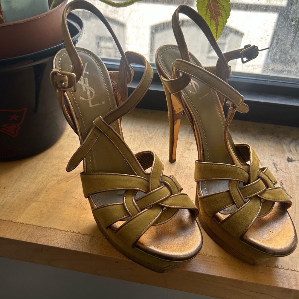 Saint Laurent TRIBUTE PLATFORM SANDALS